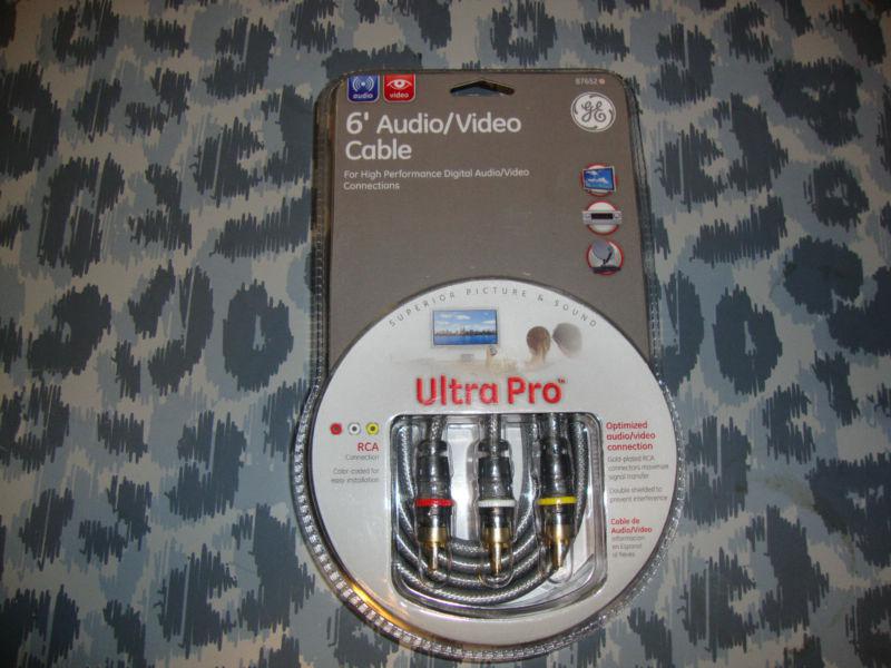 Ge 87652 component video cable audio / video equipment ultra pro new in package