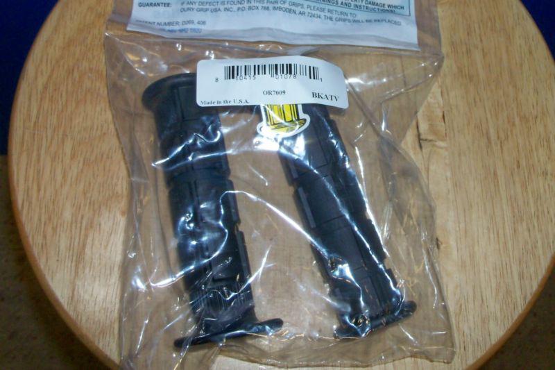 Black Oury ATV Grips for thumb throttles & 7/8 bars short 1/2 flange, US $12.99, image 2