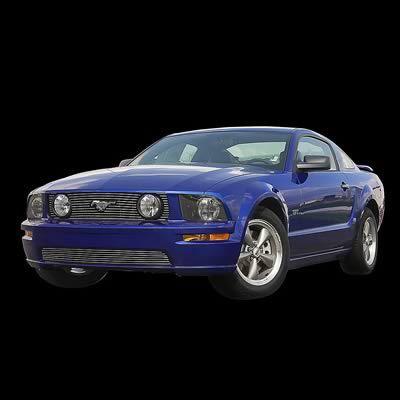 Carriage works grille insert bumper grille aluminum polished billet ford mustang