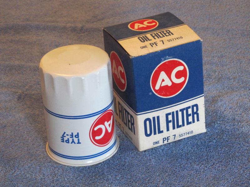 Nos 1959-1967 buick cadillac olds 442 pontiac gto oil filter ac pf 7 real gm