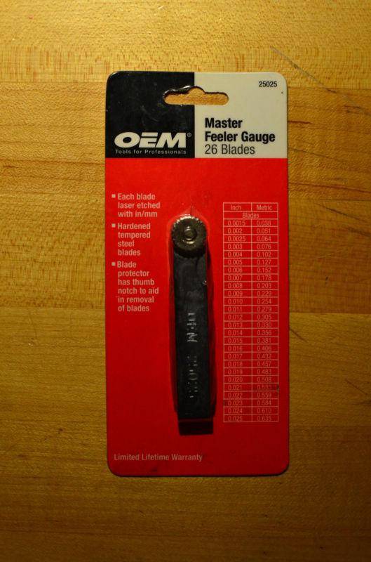 Oem 25025 26-blade master feeler gauge  