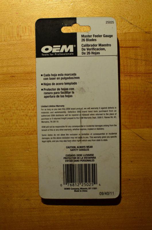 OEM 25025 26-Blade Master Feeler Gauge , US $3.00, image 2