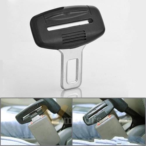 Universal car safety seat belt buckle alarm canceller stopper eliminator black