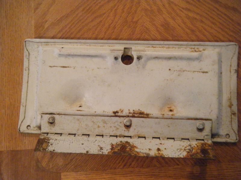 1967-68 mustang shelby glove box door nice used w/hinge