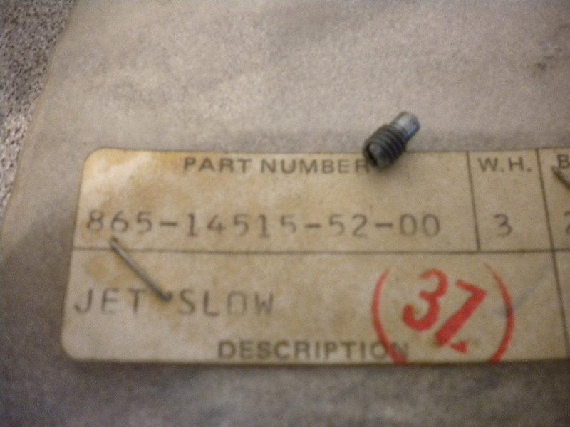 Nos yamaha oem carburetor jet 52 74 gp338 75 gpx338 74 gpx433 865-14515-52-00