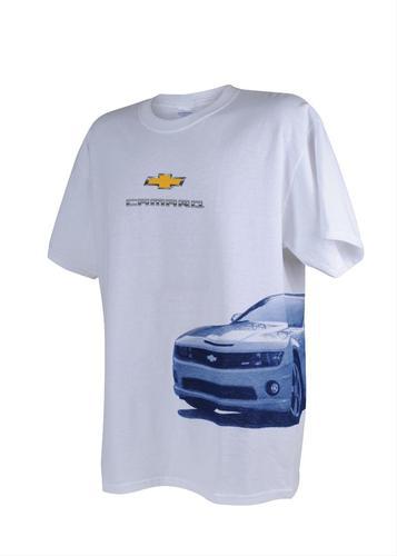 Ghh t-shirt cotton white chevrolet camaro men's large each