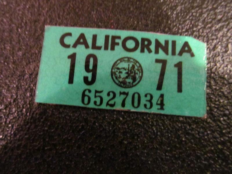 Buy 1963 1971 California License Plate Tag (1) (DMV YOM LEGAL) in