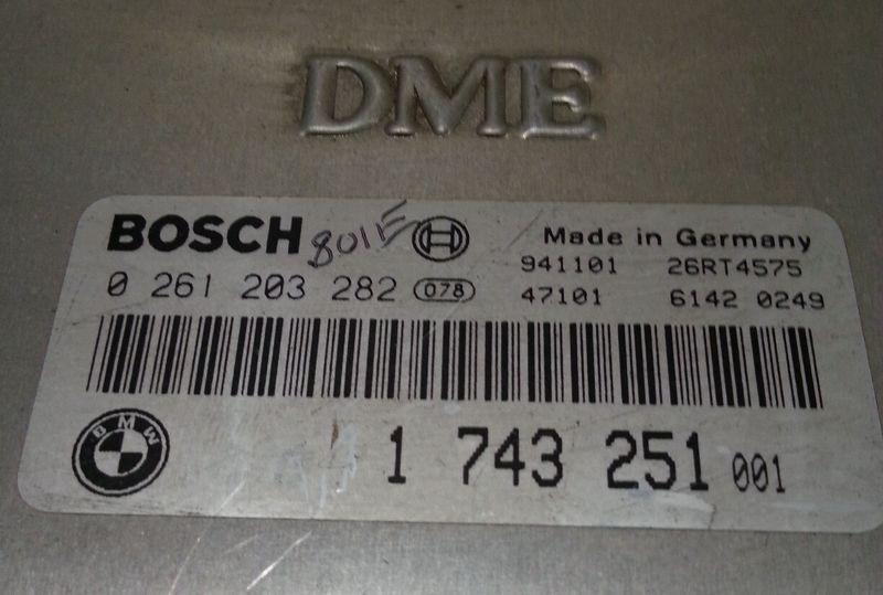 Silver 1995 BMW 318i E36 DME ECM ECU Engine Computer #0 261 203 282 / 0261203282, US $82.80, image 2