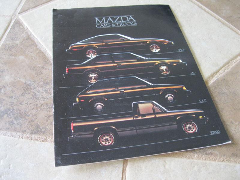 1985 mazda (full line) sales brochure