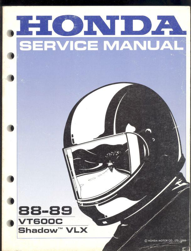 1988 - 1889 honda vt600c / shadow vlx factory service manual