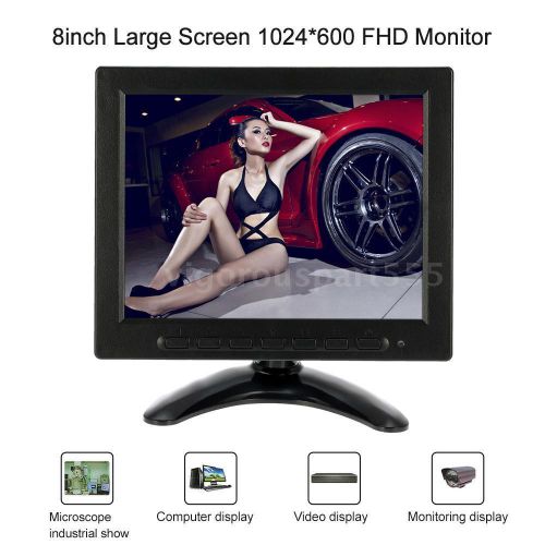 Fhd 8&#034; tft lcd monitor screen vga input for camera dvr system view display i3w4