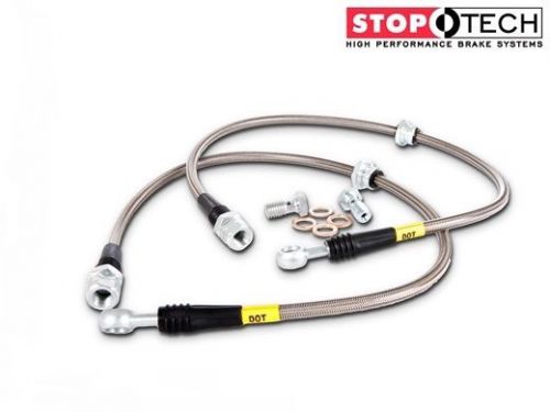 Stoptech stainless steel ss mech front brake lines #950.47001 subaru impreza wrx