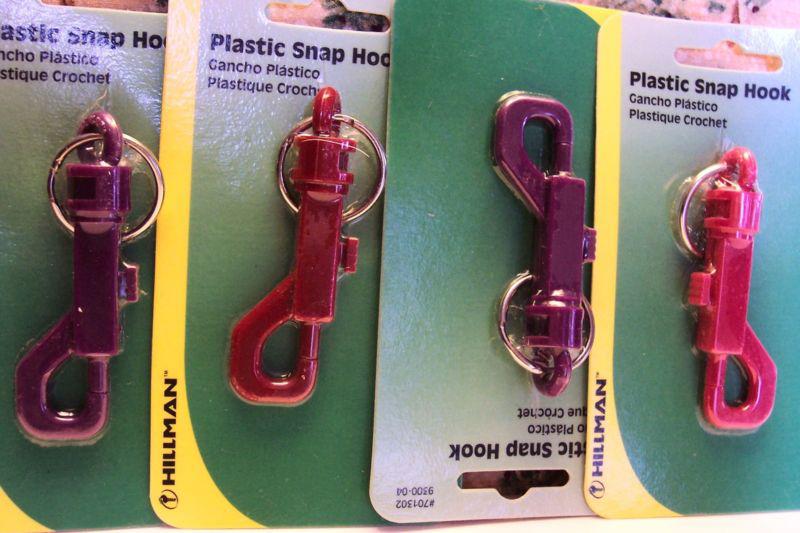 4 KEY SNAP HOOKS WITH RING, NIP, US $0.99, image 2