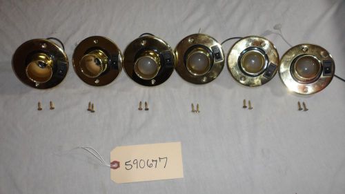 Rv/marine/trailer 12v overhead directional light on/off rocker switch gold color