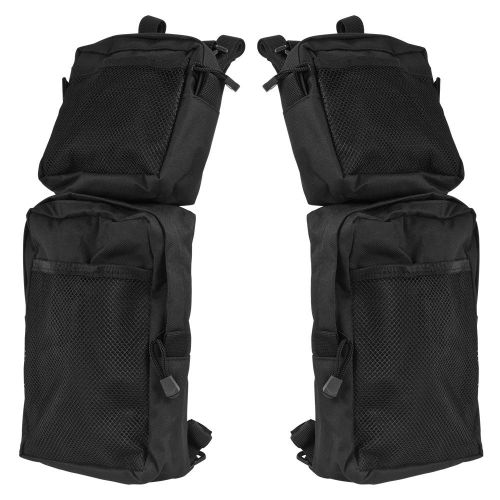 2-pack black quad atv 4-wheeler fender cargo storage hunting bags 62107