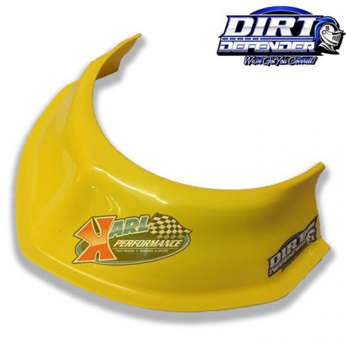 Dirt defender vortex hood scoop yellow| late model imca dirt| #10340