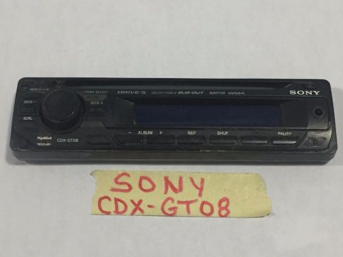 Sale sony cd  radio faceplate model cdx-gt08   cdxgt08 tested good guaranteed