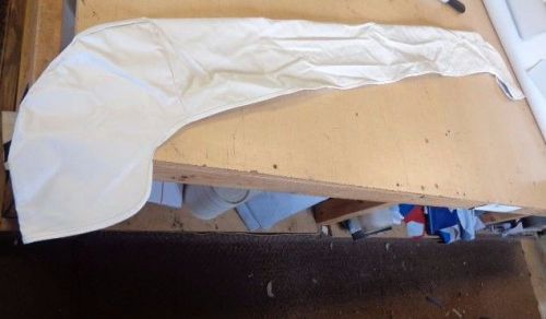 Bimini boot white vinyl with white zipper 86 1/2" x 7 7/8" marine boat