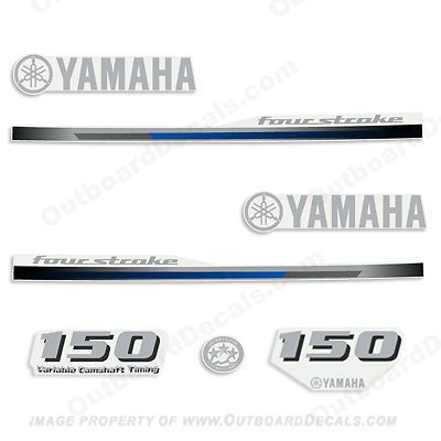 Yamaha boat motor decals 150hp fourstroke - 2013. not complete set.