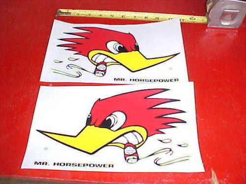 Large set/pair mr horsepower/clay smith decals,right and left,32 chevy rat rod