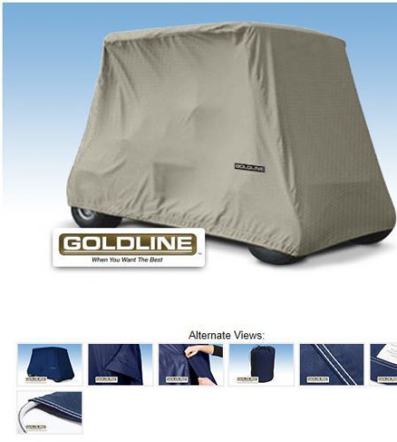 Goldline premium 4 person passenger golf car cart storage cover, tan
