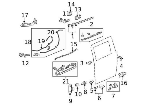 Genuine 2005-2010 honda odyssey plate 72521-shj-a01