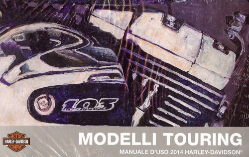2014 harley-davidson modelli touring manuale d'uso -new sealed-italian text