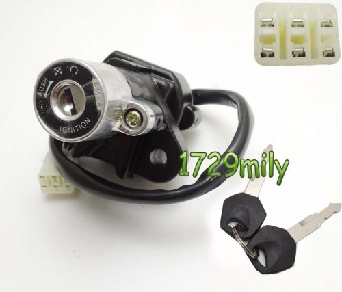 Ignition switch lock with two keys for suzuki gsxr600 gsxr750 2004 2005 04 05
