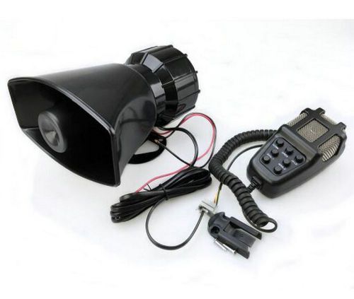 Opall 12v 80w 7 tone sound car siren vehicle horn car siren speaker&amp;mic pa sp...