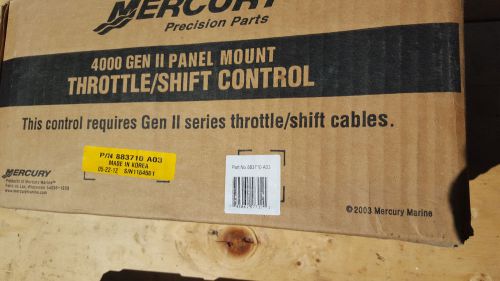 Mercury 4000 gen ii panel mount throttle shift control 883710a03 s/n 1184501