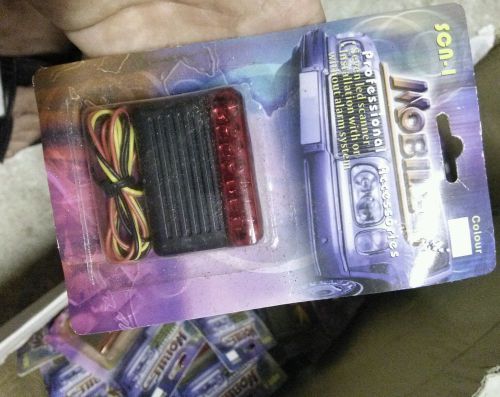 Deluxe car auto alarm security red led flashing light 12v fake system blinking