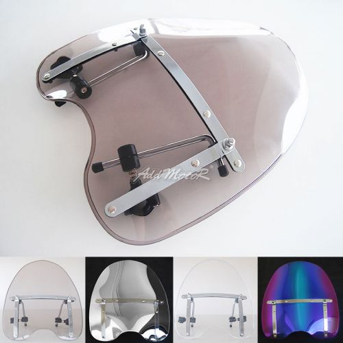 Addmotor 18"×15 3/4" smoke windshield windscreen hardware v-star vulcan cruiser
