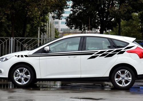 Car decal vinyl graphics side sticker body decals stripe for focus 12 #cb118