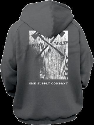 Hmk zip-up hoody woodblock/gray