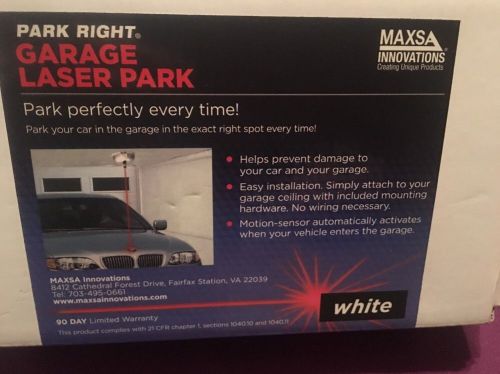 Maxsa innovations park right garage single motion sensor laser parking (white)