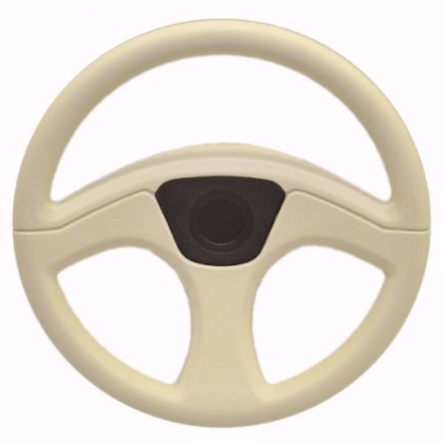Buy Godfrey Buckskin / Black 12 3/4 Inch Vinyl Pontoon Boat Steering Wheel in Racine, Wisconsin