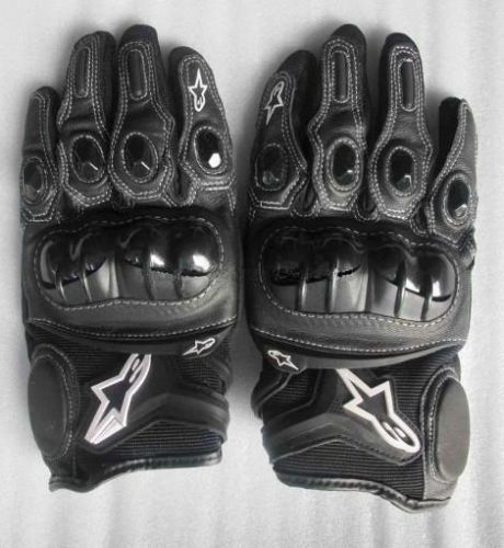 Black #3124 racing street motorcycle cycling gloves size large
