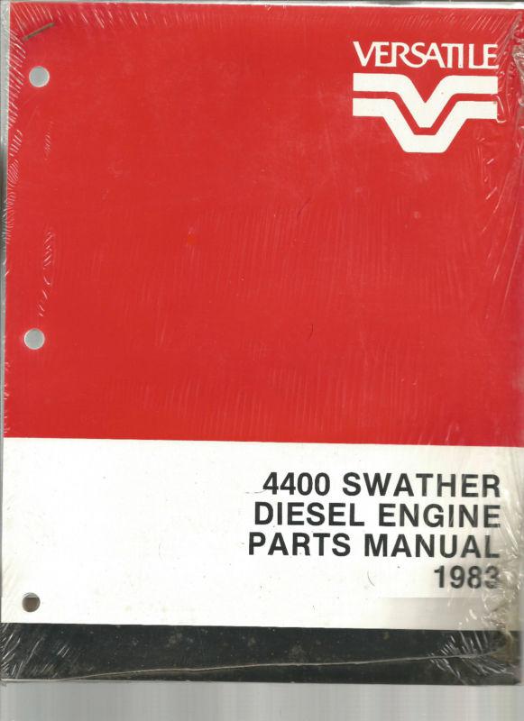 1983 versatile tractor 4400 swather diesel engine parts manual