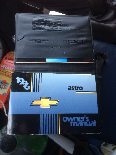 96 chevy astro owners manual