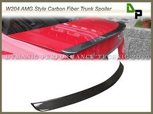 Carbon fiber amg style trunk spoiler m-benz w204 c-class c300 c350 sedan 08-14
