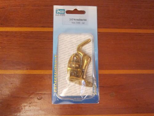 Taco marine 2735660 2 1/2&#034; polished solid brass boat / yacht cabin door latch