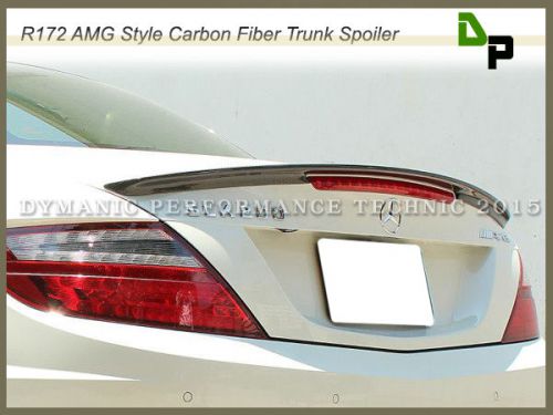 Carbon fiber amg look trunk spoiler for m-benz r172 slk250 slk350 2011-2015