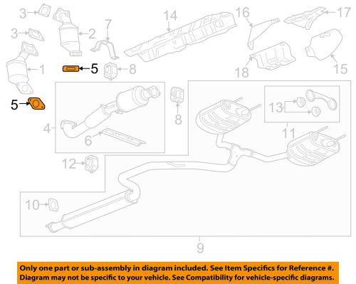 Gm oem exhaust-front pipe gasket 13267274