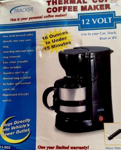 Tracker thermal cup coffee maker 12volt use in your car truck boat or rv
