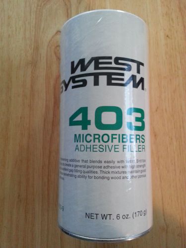 New genuine west system 403-9 microfibers adhesive filler 6 oz