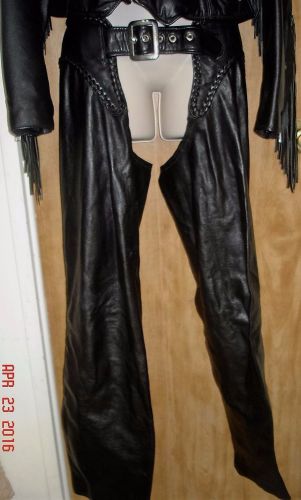Purple hog napa california vintage leather chaps small excellent 1970's