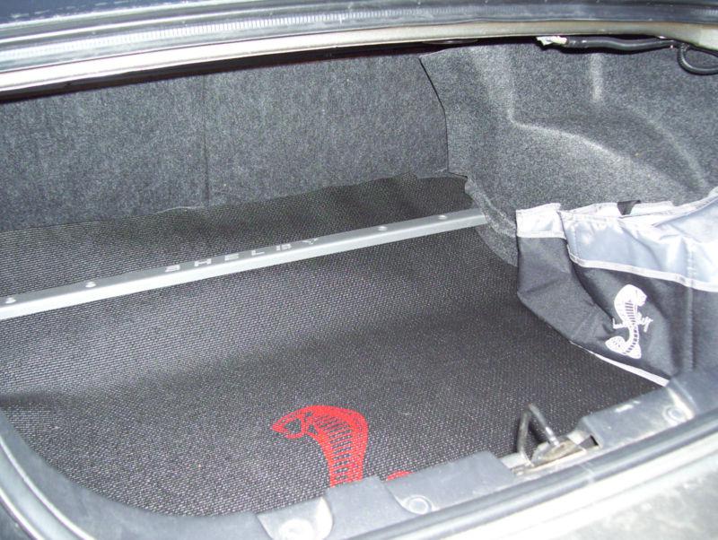 Buy FORD MUSTANG COUPE TRUNK MAT CARGO LINER RED TIFFANY COBRA SNAKE SHELBY GT500 in Palm