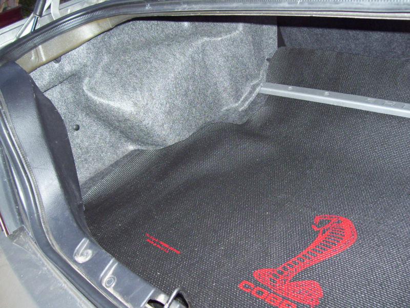 Buy FORD MUSTANG COUPE TRUNK MAT CARGO LINER RED TIFFANY COBRA SNAKE SHELBY GT500 in Palm