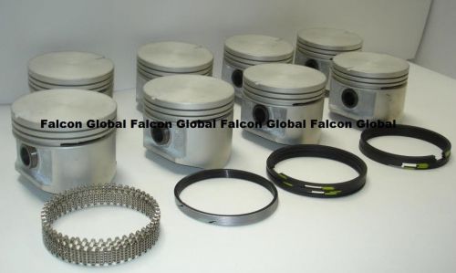 Plymouth dodge chrysler 440 cast pistons (8) cast rings std silvolite 1972-78
