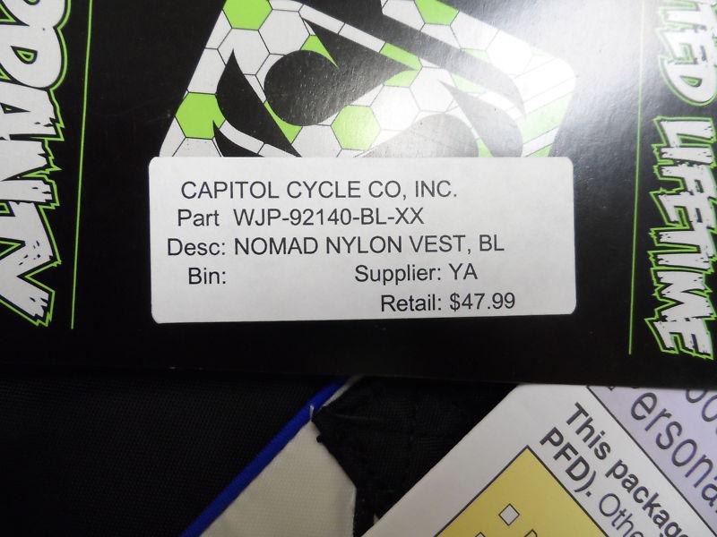 Nomad nylon vest 3xl #wjp-92140-bl-xx
